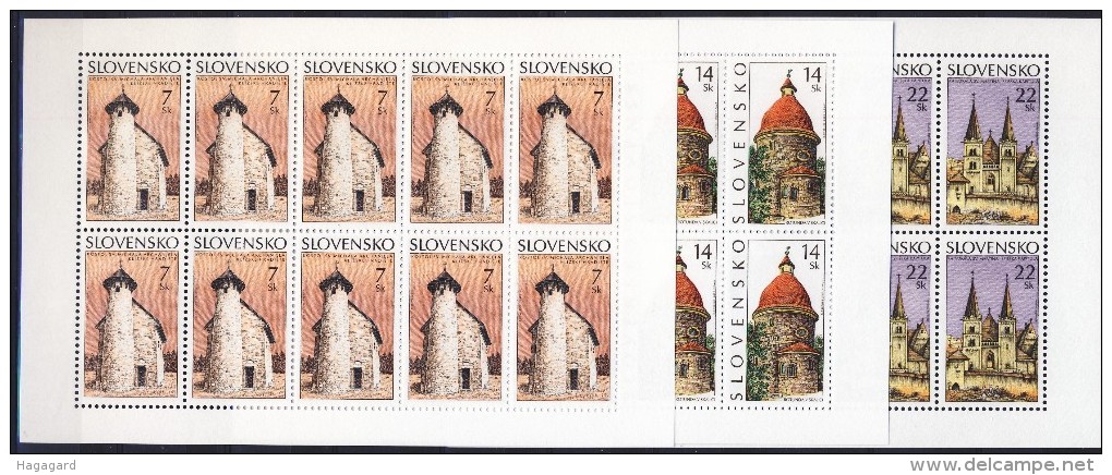 ##Slovakia 2002. [83] Roman Architecture. 3 Sheetlets. Michel 437-39. MNH(**) - Blokken & Velletjes