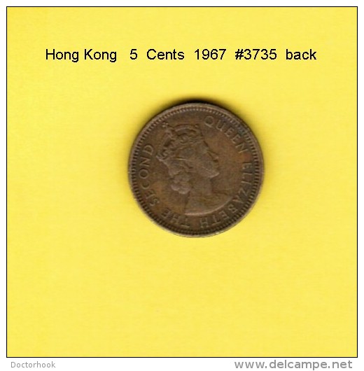 HONG KONG    5  CENTS  1967  (KM # 29.1) - Hong Kong