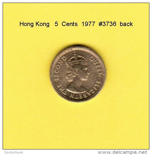 HONG KONG    5  CENTS  1977  (KM # 29.3) - Hongkong