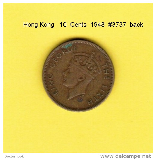 HONG KONG    10  CENTS  1948  (KM # 25) - Hong Kong