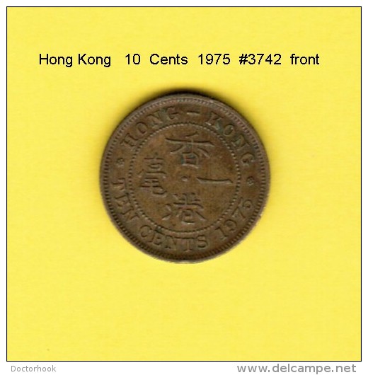 HONG KONG    10  CENTS  1975  (KM # 28.3) - Hong Kong