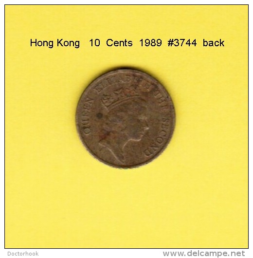 HONG KONG    10  CENTS  1989  (KM # 55) - Hong Kong