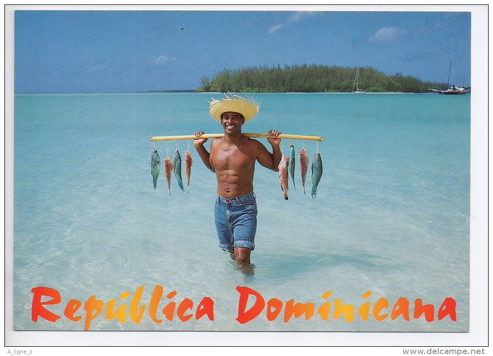 REF EY1 : CPM Carte Postale Grand Format République Dominicaine Republica Dominicana Pecheur - Dominicaine (République)