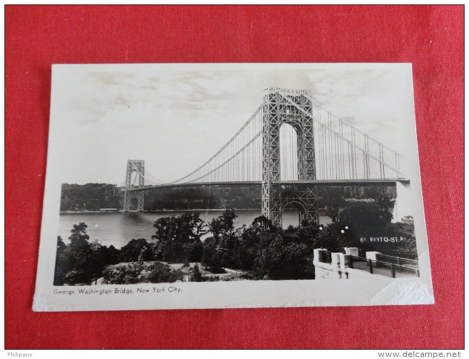 New York City > George Washington Bridge--RPPC   Not Mailed - Ref 1150 - Bridges & Tunnels