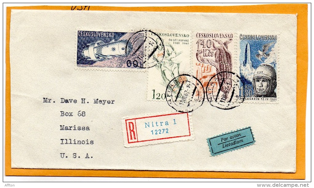 Czechoslovakia 1962 Cover Mailed To USA - Brieven En Documenten