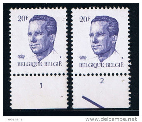 PLAATNUMMER/NUMERO DE PLANCHE : 1-2 - COB : 2135PE *** - 1981-1990 Velghe