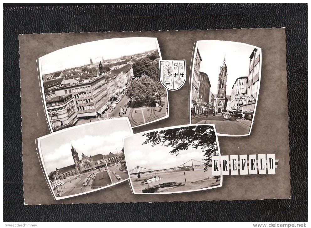 CPA   CREFELD  KREFELD Am Rhein  RP Multiview Postcard UNUSED - Augsburg