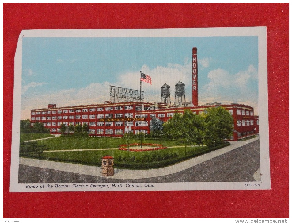 Ohio > North Canton  Home Of Electric Sweeper  Top Left Corner Chip  Not Mailed --ref 1151 - Akron