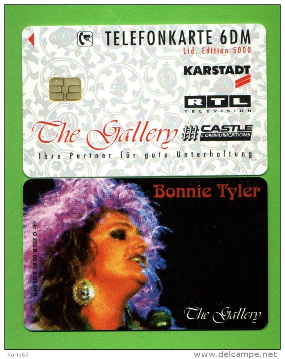 GERMANY: O-273 B 09/93 MUSIC GALLERY "Bonnie Tyler" Unused - O-Reeksen : Klantenreeksen