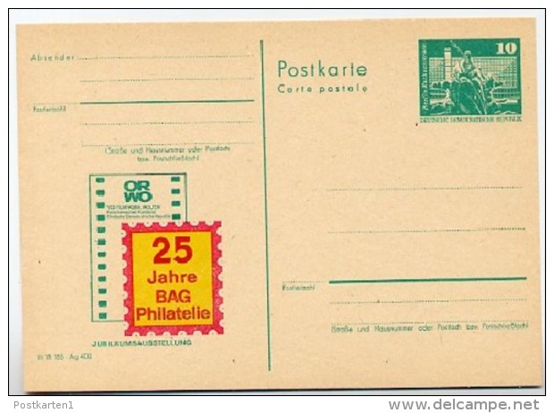 DDR P79-8-79 C84 Postkarte PRIVATER ZUDRUCK Filmfabrik Wolfen 1979 - Postales Privados - Nuevos