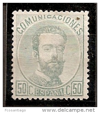 ESPAÑA 1872 - Edifil #126 Sin Goma (*) - Ongebruikt