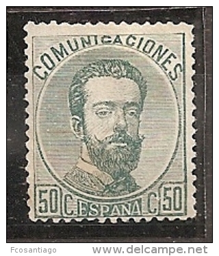 ESPAÑA 1872 - Edifil #126a - MLH * - Unused Stamps