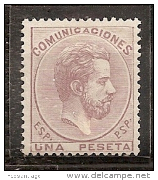 ESPAÑA 1872 - Edifil #127a Sin Goma (*) - Unused Stamps