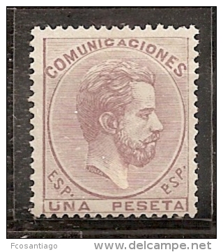 ESPAÑA 1872 - Edifil #127a Sin Goma (*) - Ongebruikt