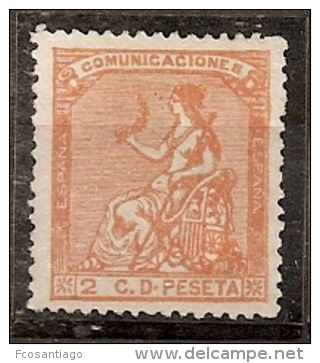 ESPAÑA 1873 - Edifil #131 Sin Goma (*) - Oblitérés