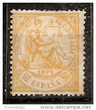 ESPAÑA 1874 - Edifil #149 - MLH * - Unused Stamps