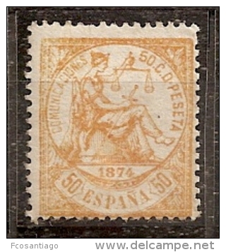 ESPAÑA 1874 - Edifil #150 Sin Goma (*) - Unused Stamps