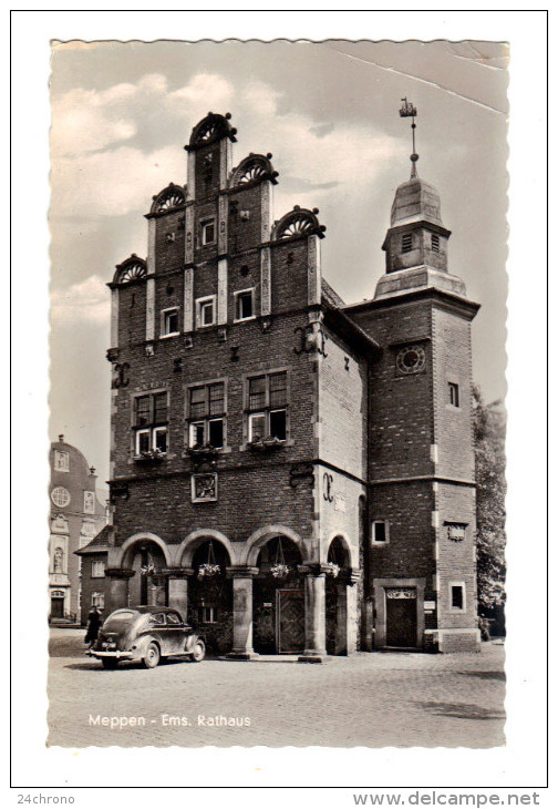 Allemagne: Meppen, Ems. Rathaus, Automobile (14-375) - Meppen