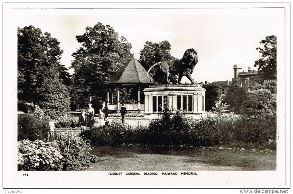 I1851 Reading - Forbury Gardens - Mainwand Memorial / Viaggiata 1958 - Reading
