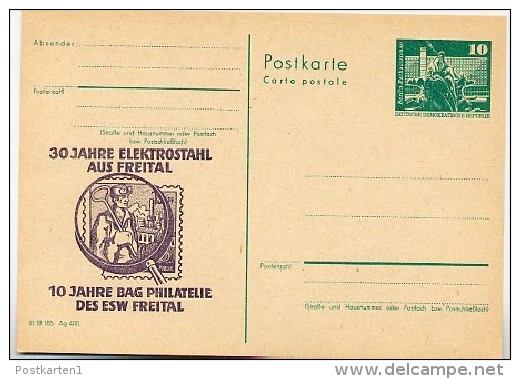 DDR P79-36-81 C168 Postkarte PRIVATER ZUDRUCK Elektrostahl Freital 1981 - Privatpostkarten - Ungebraucht