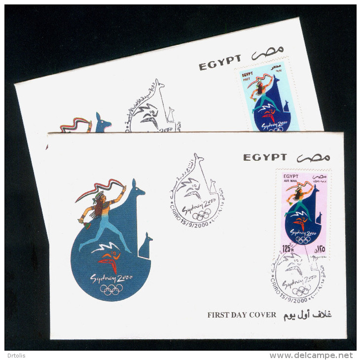 EGYPT / 2000 / SPORT / SUMMER OLYMPIC GAMES / SYDNEY 2000 / FDC - Lettres & Documents