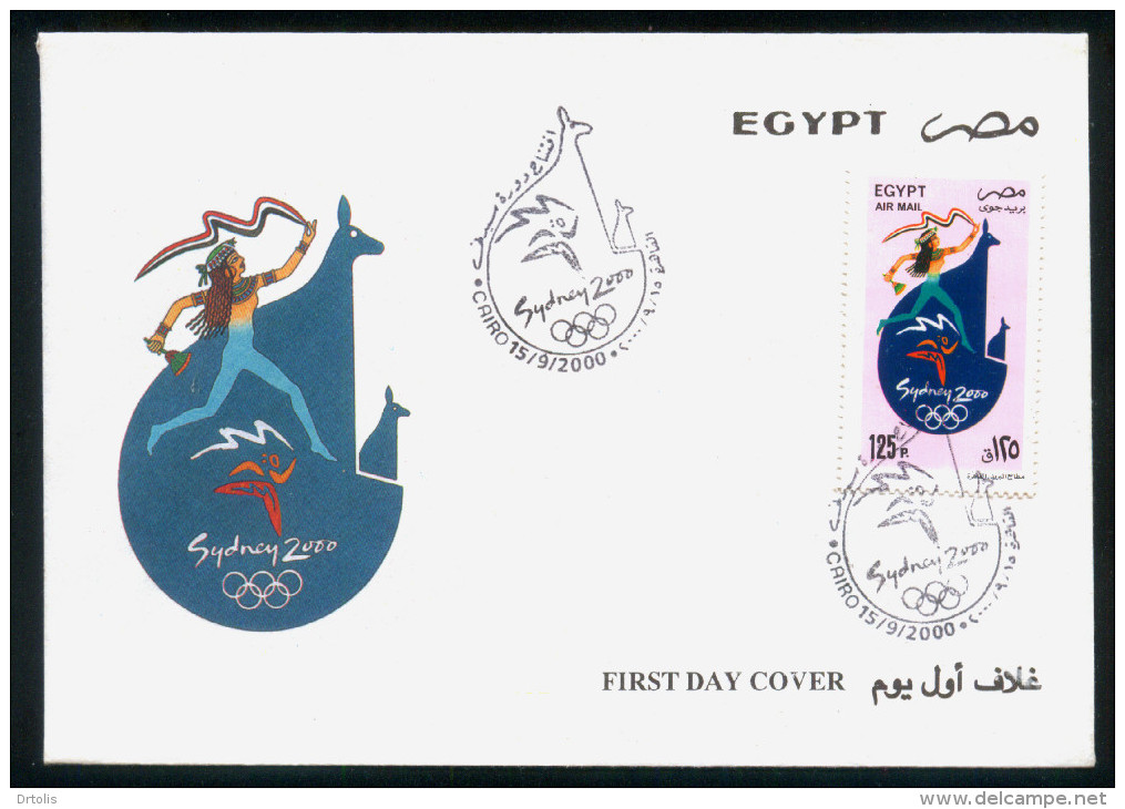 EGYPT / 2000 / SPORT / SUMMER OLYMPIC GAMES / SYDNEY 2000 / FDC - Cartas & Documentos