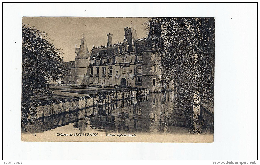 CPA, 28, Chateau De Maintenon, Façade Septentrionale ,1906 - Maintenon