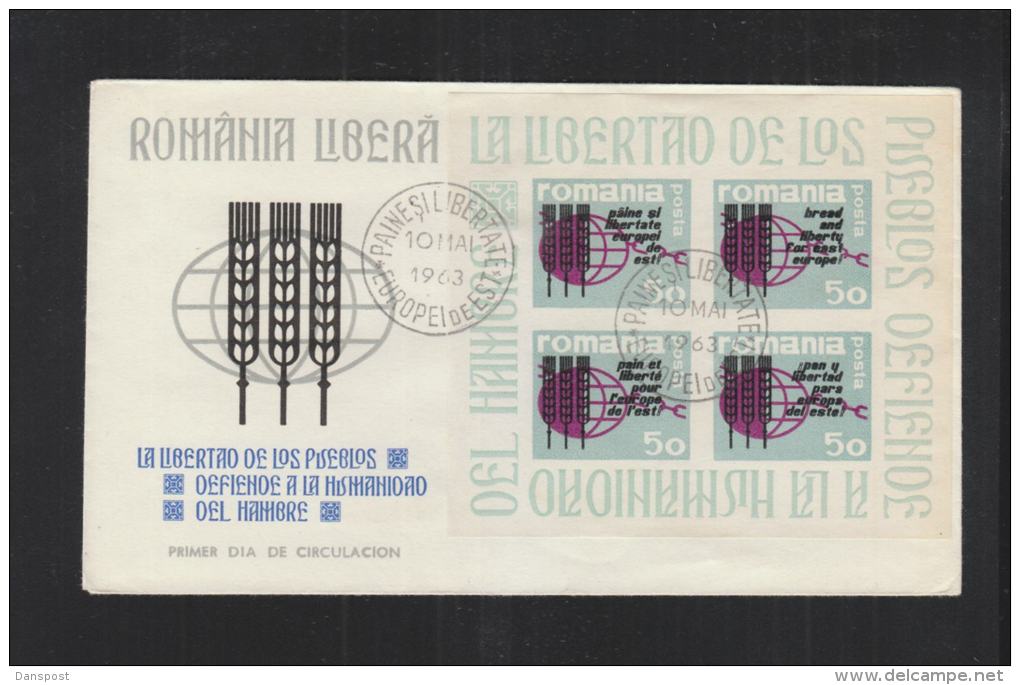 Romania Exile FDC 1963 - Abarten Und Kuriositäten