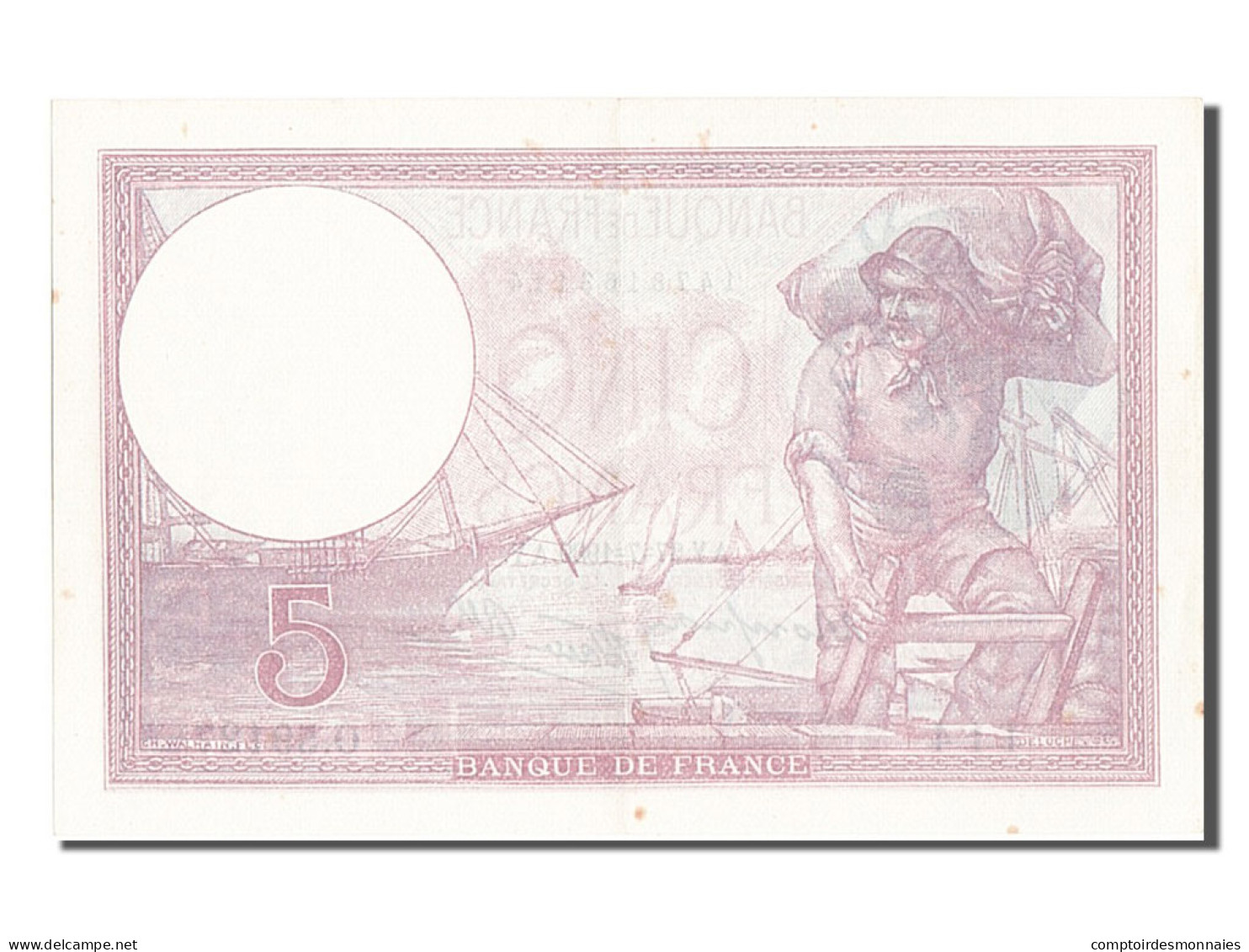 Billet, France, 5 Francs, 5 F 1917-1940 ''Violet'', 1939, 1939-07-27, SPL - 5 F 1917-1940 ''Violet''