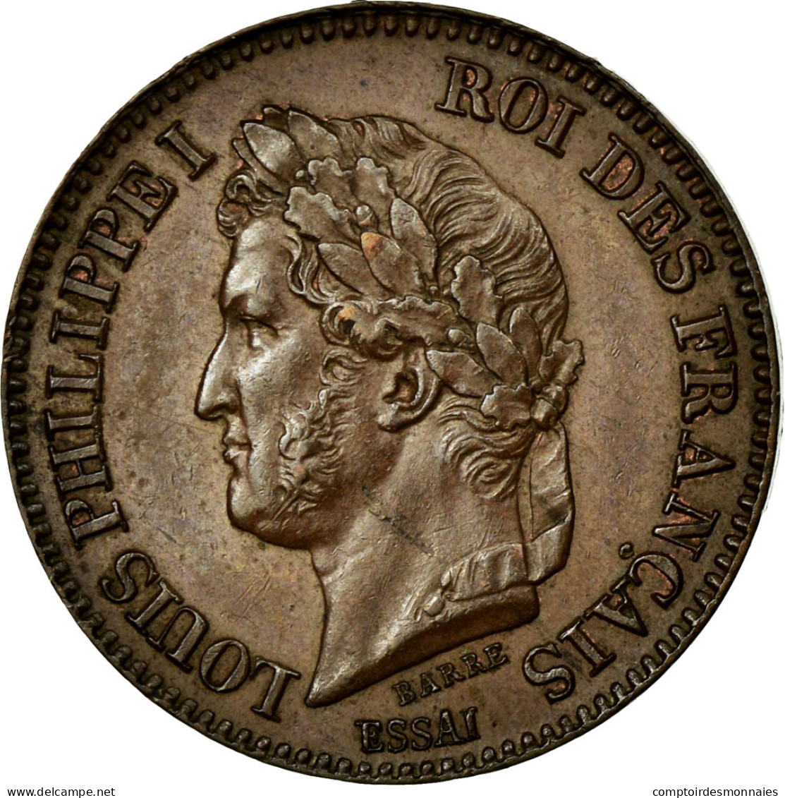 Monnaie, France, 2 Centimes, 1842, SUP+, Bronze, Gadoury:97 - Essais, Piéforts, épreuves & Flans Brunis