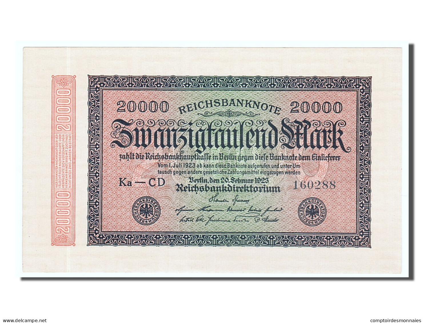 Billet, Allemagne, 20,000 Mark, 1923, 1923-02-20, NEUF - 20.000 Mark