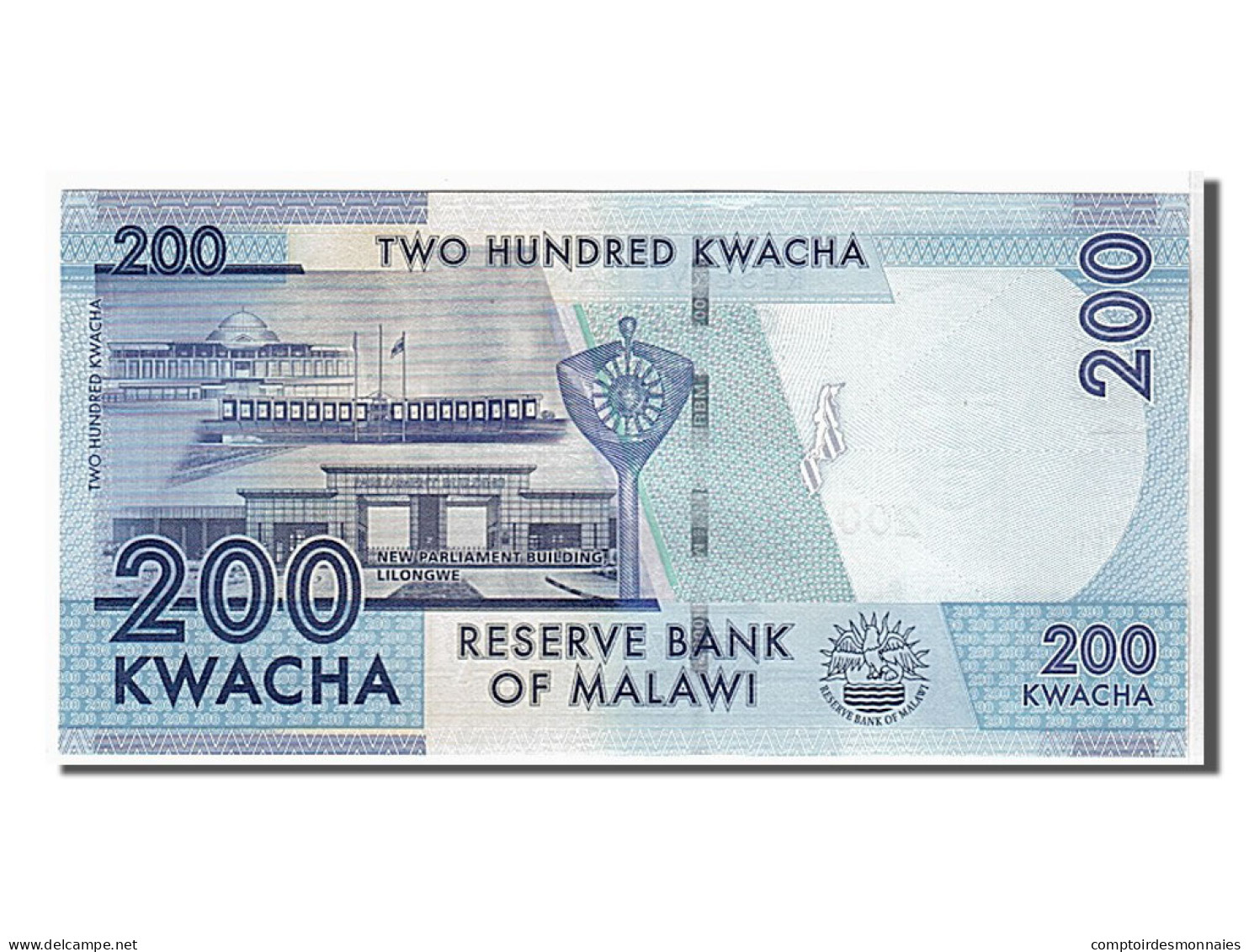 Billet, Malawi, 200 Kwacha, 2012, NEUF - Malawi