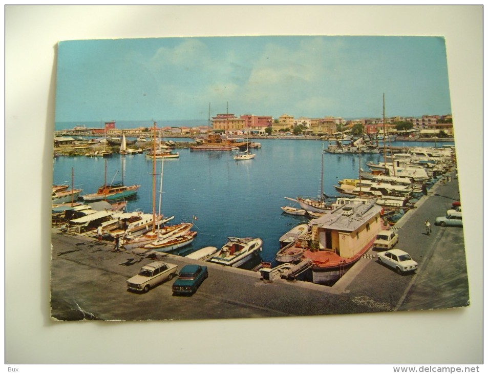 FIUMICINO LAZIO PORTO BARCHE   ROMA   VIAGGIATA  COME DA FOTO PIEGOLINA  ANGOLO - Fiumicino