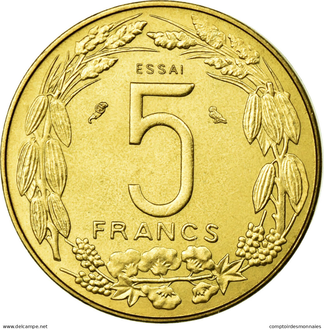 Monnaie, États De L'Afrique Centrale, 5 Francs, 1973, Paris, SUP+ - Autres – Afrique