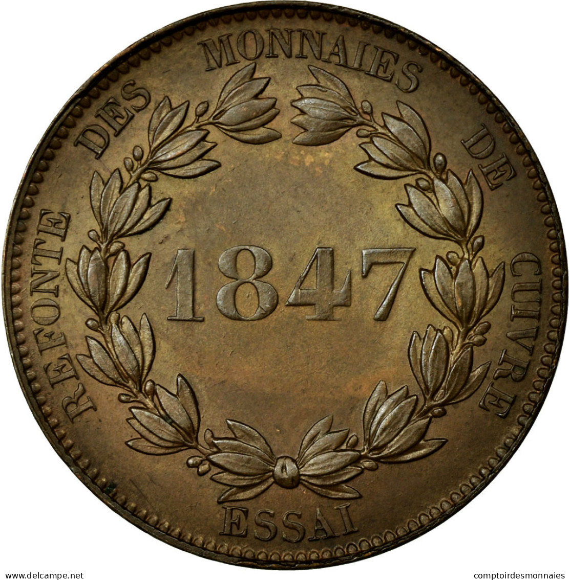 Monnaie, France, 5 Centimes, 1847, SUP, Cuivre, Gadoury:146 - Probedrucke