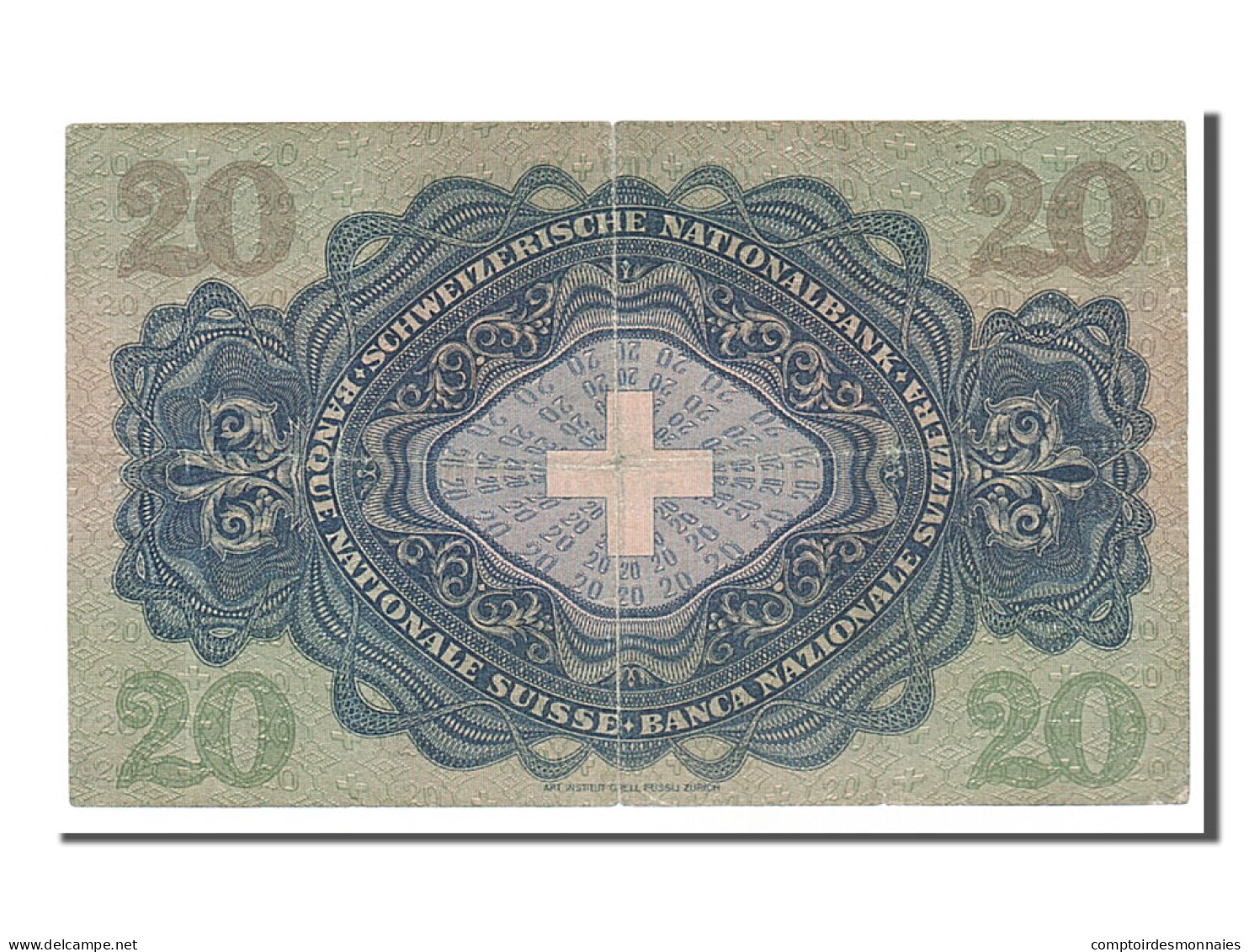 Billet, Suisse, 20 Franken, 1931, 1931-07-21, TTB - Switzerland