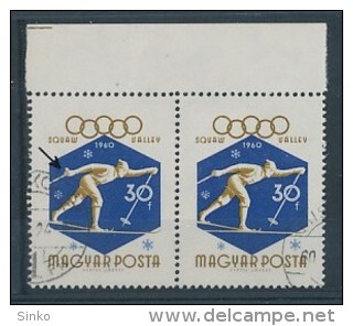 1960. Winter Olympics I.  - Squaw Valley  - Missprint :) - Abarten Und Kuriositäten