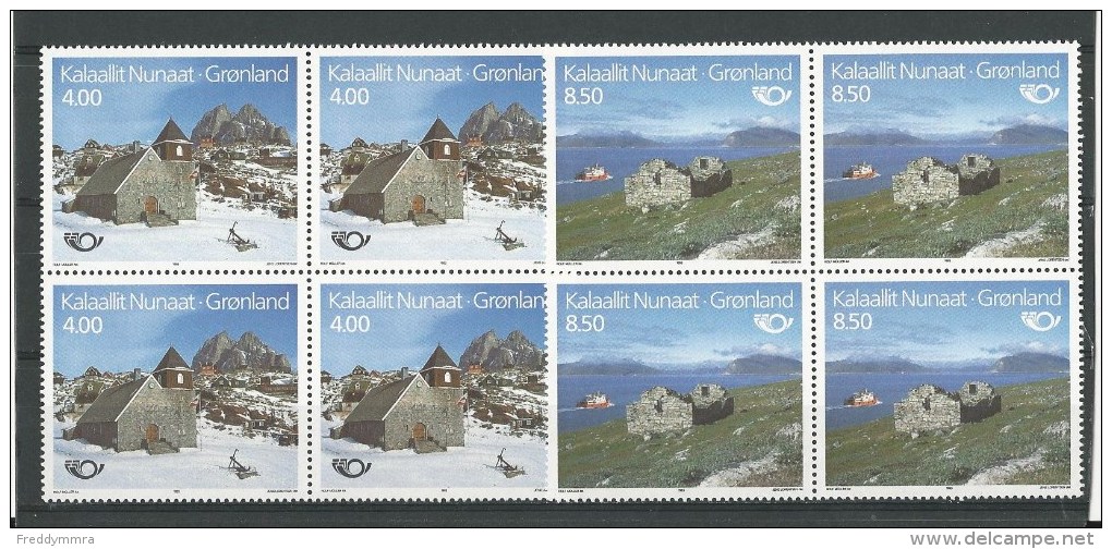 Groenland: 222// 223 **  Blocs De 4 - Unused Stamps