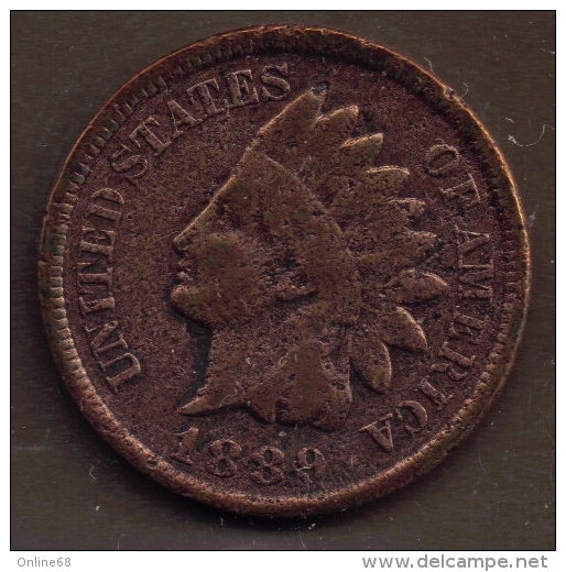 USA ONE CENT 1889 INDIAN HEAD - 1859-1909: Indian Head