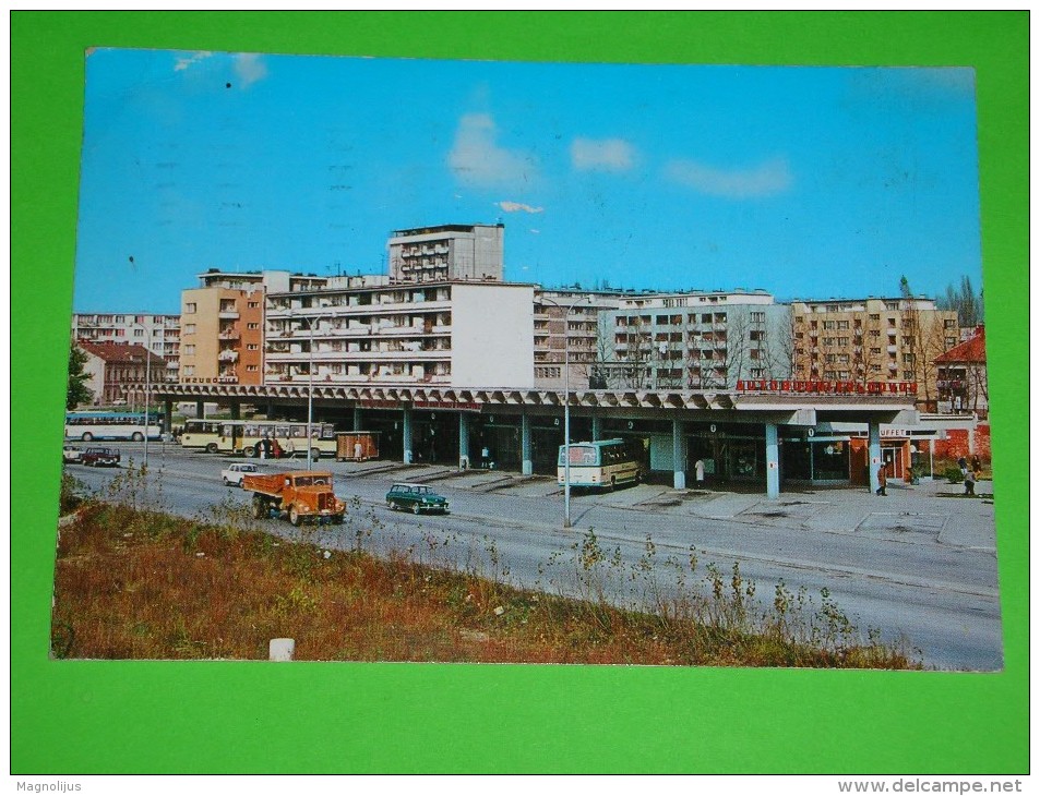 Yugoslavia,Croatia,Karlovac,Bus Station,Autobus Station,coaches,postcard - Bus & Autocars