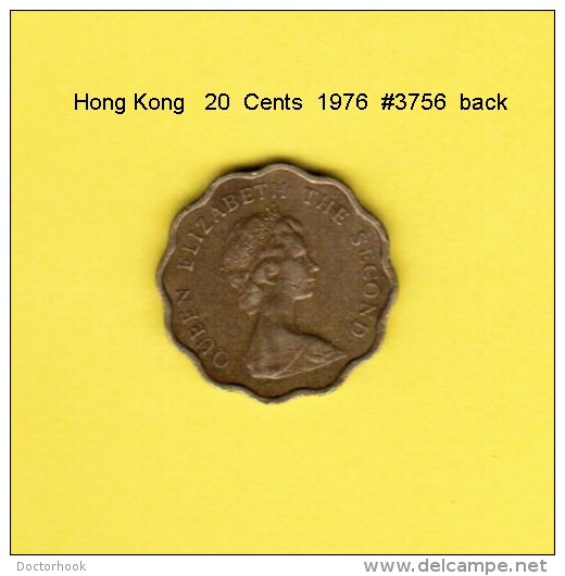 HONG KONG    20  CENTS  1976  (KM # 36) - Hong Kong