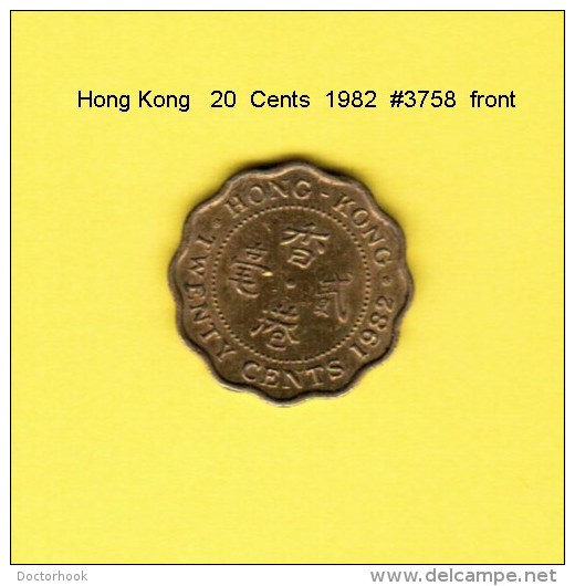 HONG KONG    20  CENTS  1982  (KM # 36) - Hong Kong