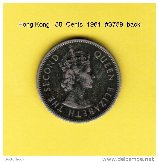 HONG KONG    50  CENTS  1961  (KM # 30.1) - Hong Kong