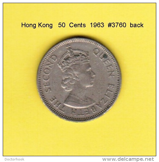 HONG KONG    50  CENTS  1963  (KM # 30.1) - Hong Kong