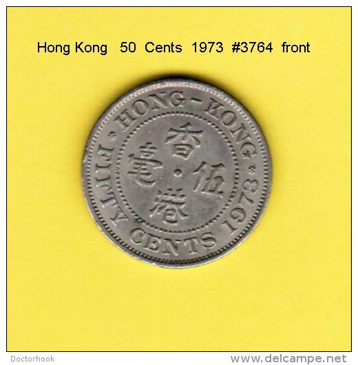 HONG KONG    50  CENTS  1973  (KM # 34) - Hong Kong