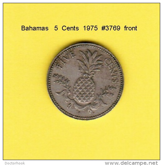 BAHAMAS    5  CENTS  1975  (KM # 60) - Bahama's