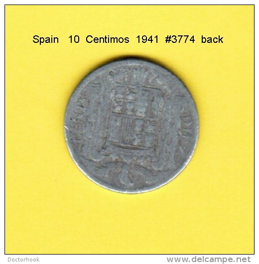 SPAIN    10  CENTIMOS  1941  (KM # 765) - 10 Centimos