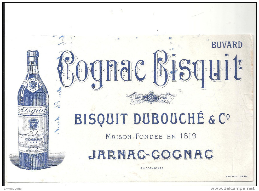 Buvard Cognac Bisquit Bisquit Dubouché & Cie à Jarnac-Cognac - Drank & Bier