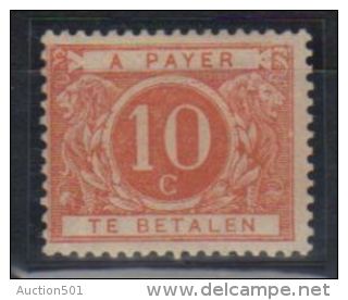 04929g Belgique - Belgie 1895, N° TX5b * Saumon Nuance Rare, Cote 275 - Timbres