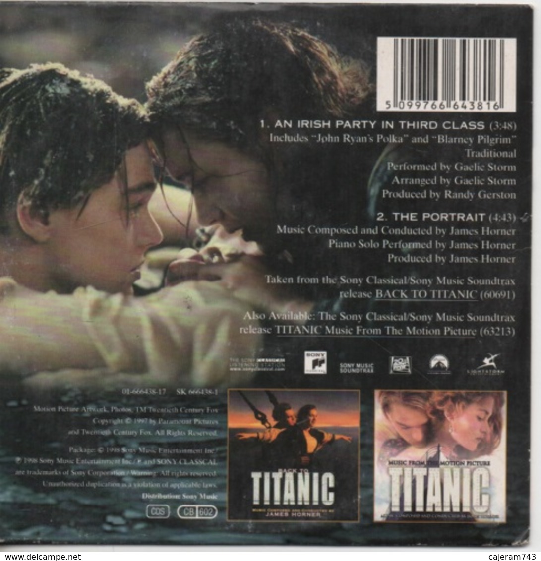 CD Single. Music From Back To TITANIC. - Sonstige - Englische Musik